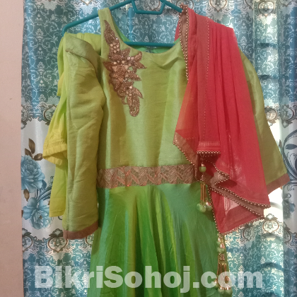 Long anarkali Indian original  Krishna rajsthani. Dress